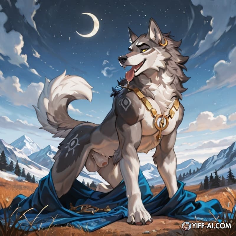 Prince Lykos (The Submissive Prince)Species & Age: Anthropomorphic White Wolf (Canis lupus), 17 years old.Visual Appearance: Slender, perfectly toned athletic build with pristine white fur. His forehe