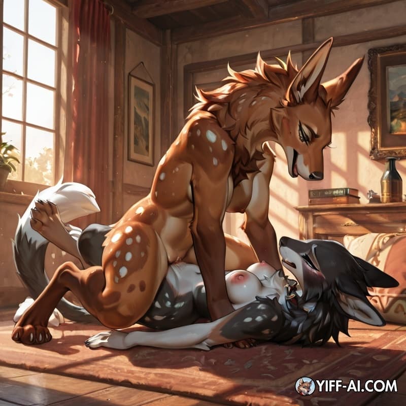 Feral_on_feral  female/female, tribadism,  dominant_female, 