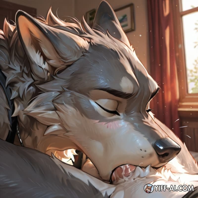 male/male, oral, eyes_closed, wolf_tail, 