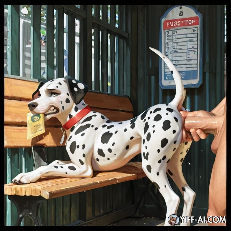 dog, feral, female, dalmatian, canid, animal_genitalia, canine_vulva, slim, human, human_penetrating_feral, male_penetrating_female, penis_in_ass, anal_penetration, vaginal_fingering, vaginal_fluids, 