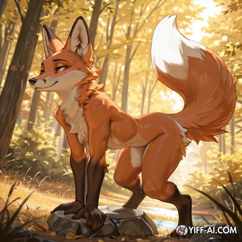 anthro_on_anthro, fox_tail, fox_ears, Yellow 