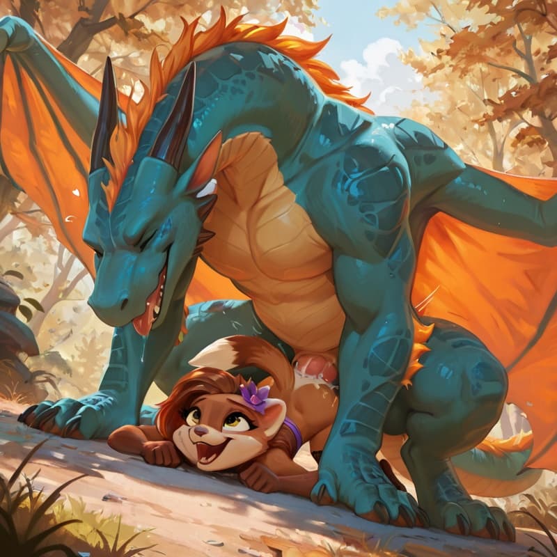  male dragon, (female_weasel tits), penetration, (extreme_size_difference:1.3), size_difference, larger_male, (juvenile_female:1.3), balls_deep,  (younger_female:1.3), (playful:1.3), (happy_sex:1.3), 