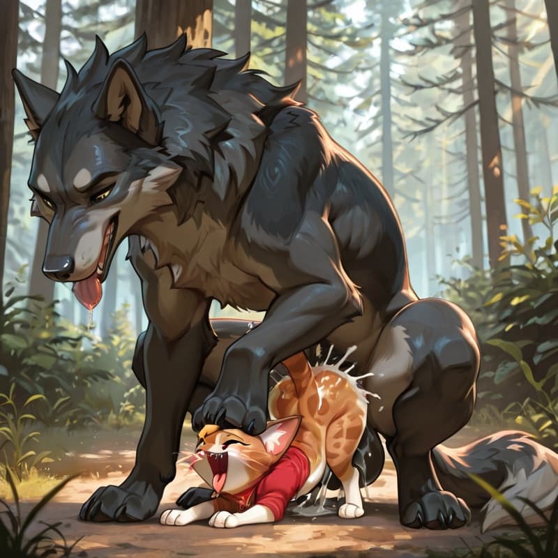  (male wolf squatting) , (female_cat), penetration, size_difference, larger_male, balls_deep,  (playful:1.3), (happy_sex:1.3), (feral_female:1.3), (feral_penetrated:1.3), vulva, (vaginal_penetration:1