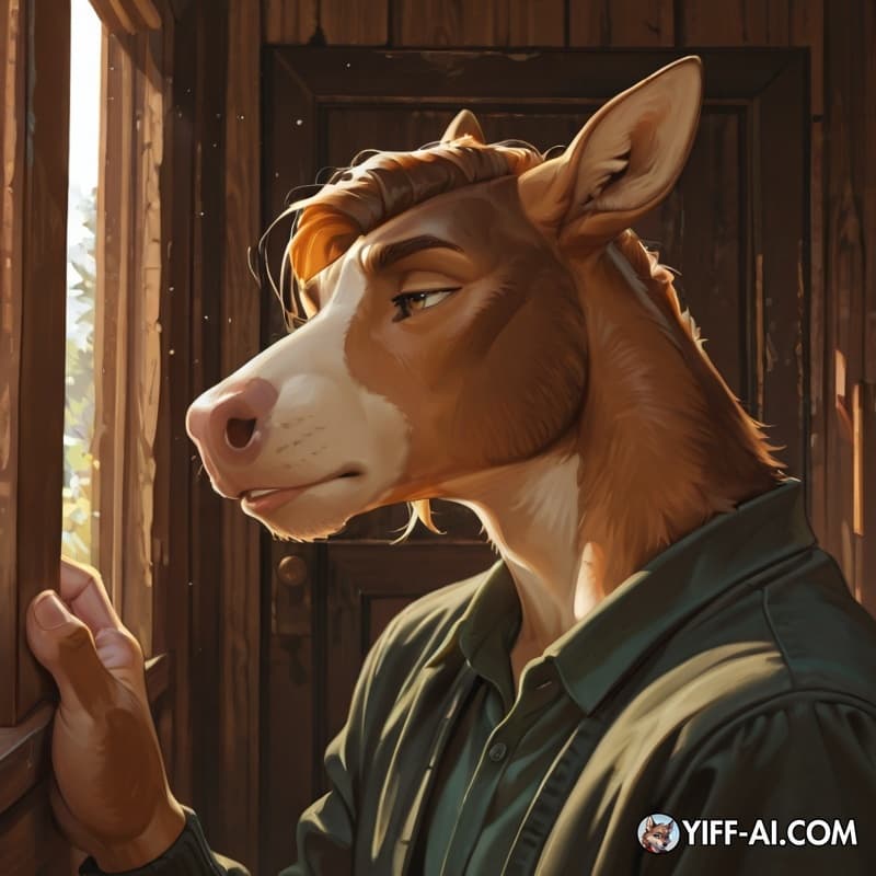  A anthro milf cow with an obscenely oversized snout, the snout stretched impossibly wide. 
snout dominating the frame
