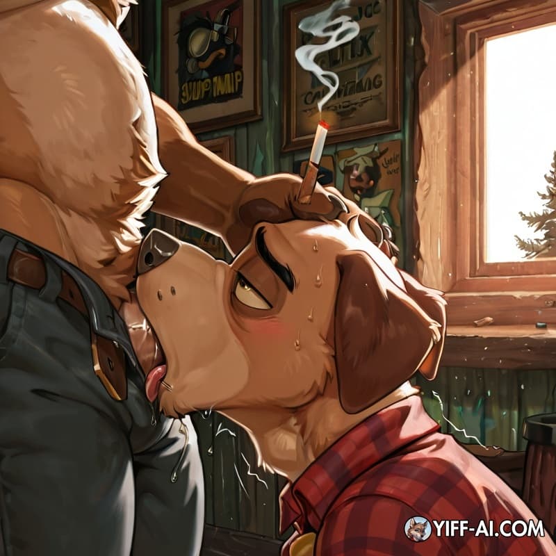  furry, dog, male/male, stoned, courage_the_cowardly_dog, smoking_marijuana, deep_throat, 
