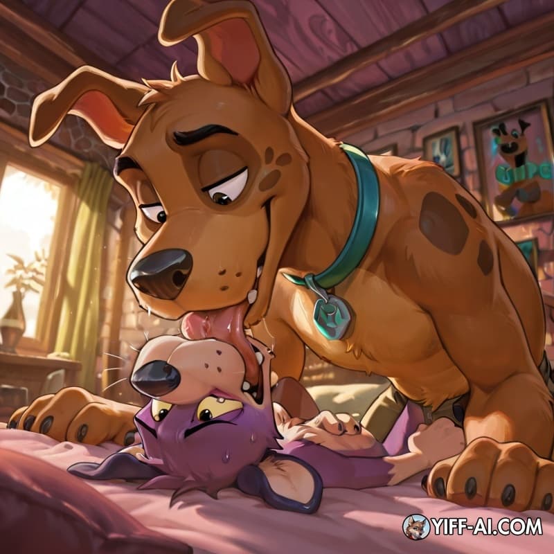 male/male,  gay,  yiff, soft vore, Scooby-Doo, furry, courage the cowardly dog