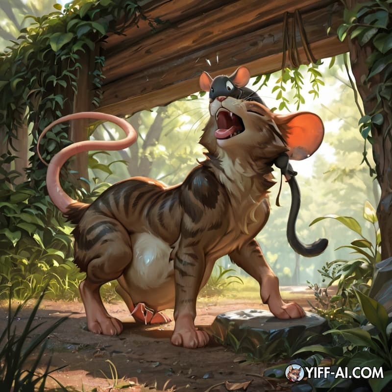 cat_tail, oral_vore, mouse_tail, predator/prey, 