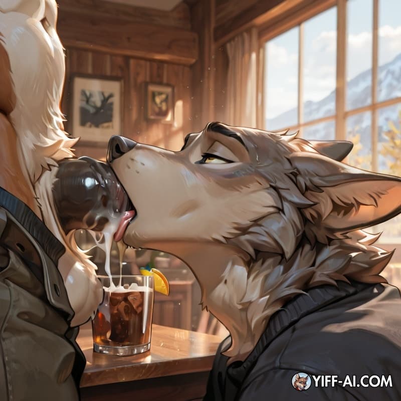 Gay fuck suck Dick male wolf and then they cum and drink that cum together 