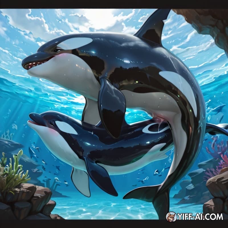 feral_penetrated, feral orca, feral dolphin, male/female