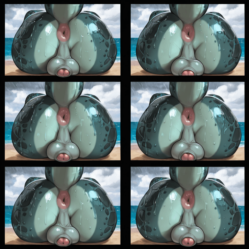By Narse, By dark_nek0gami, By Tojo the thief Dragon, Scales, female, Big breast, flaccid, big nipples, big penis, big_balls, puffy_anus, foreskin, long_penis, Beach, Water, Rain, wet_body, 5_pane