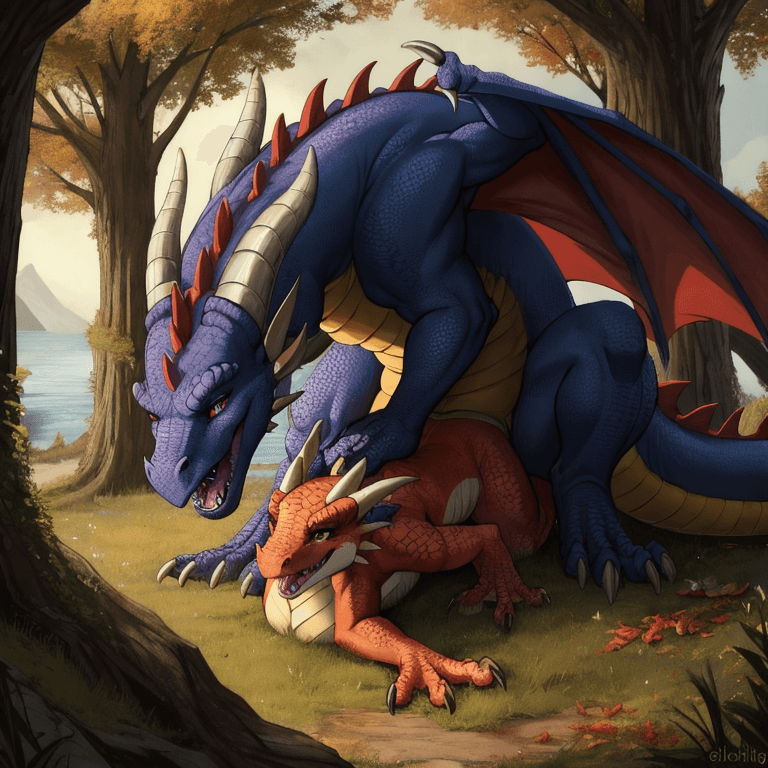 (Dragon, realistic_feral, feral, male, male_on_top, huge, big_penis), (kobold, female, female_on_bottom),  dragon_penetrating_kobold, vaginal_penetration, feral_penetrating, living_condom,