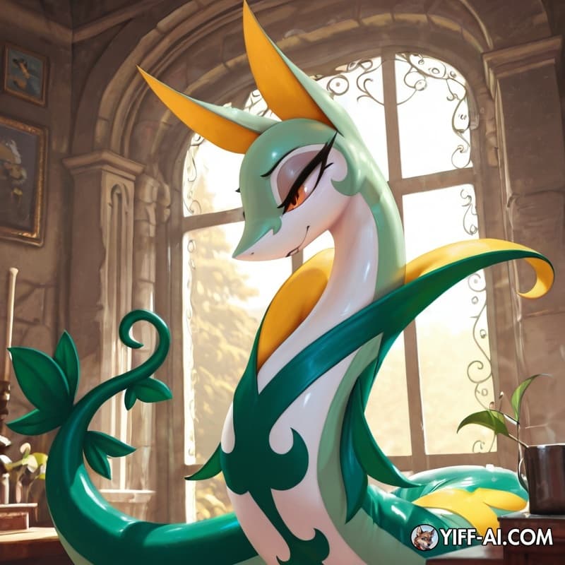 June_greenfield, Serperior, r-mk, style_emulation