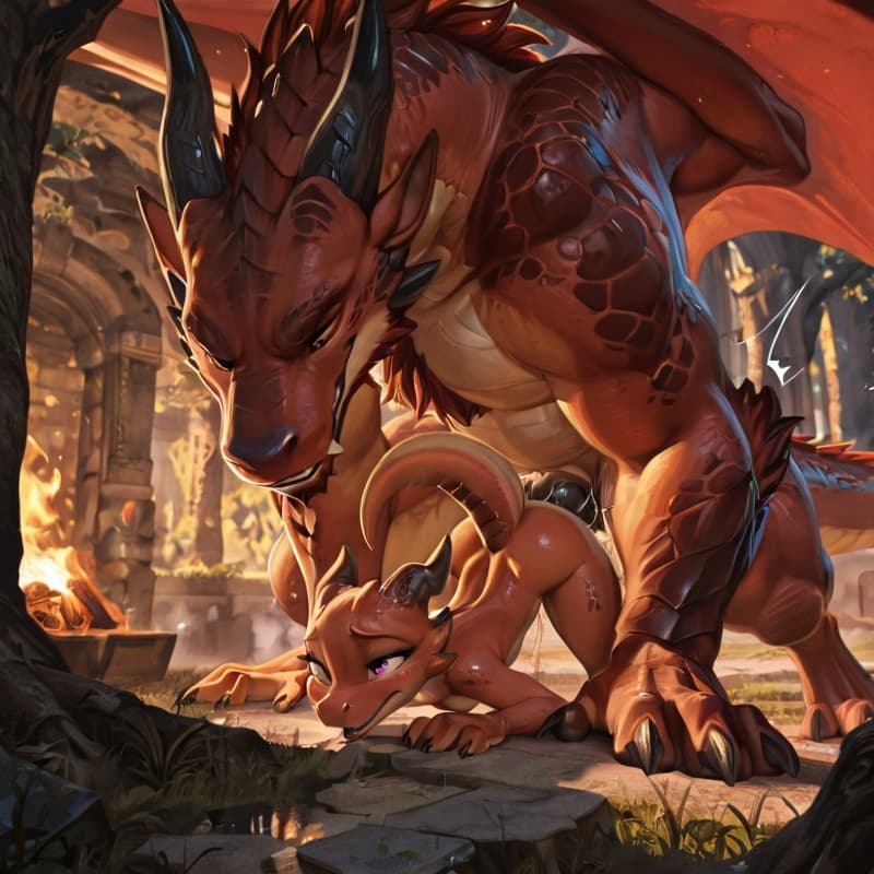 (Male dragon (feral:1.3)), (female kobold 
(feral:1.3)) male_penetrating, female_penetrated, fully_inside, size_difference, larger_male, extreme_size_difference, 
