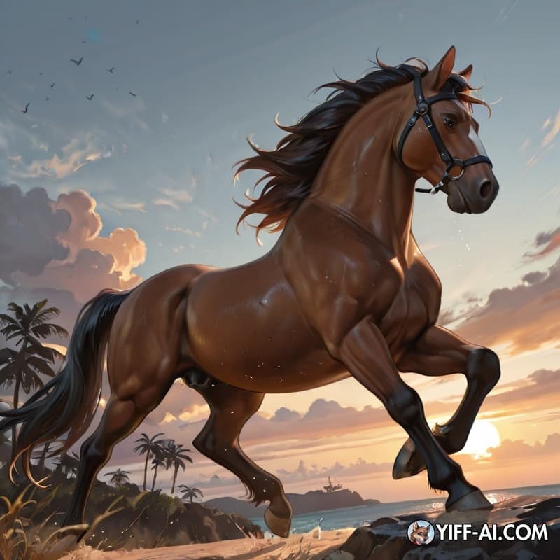 epstein on his island getting kicked by horses
