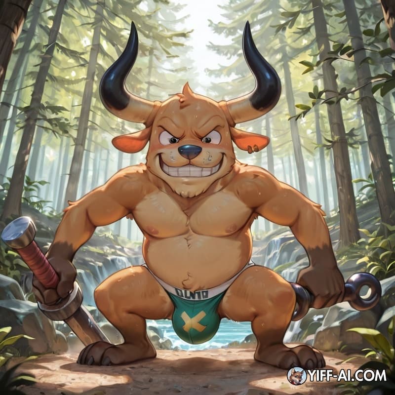 Horn Point Chopper from One Piece wearing_jockstrap