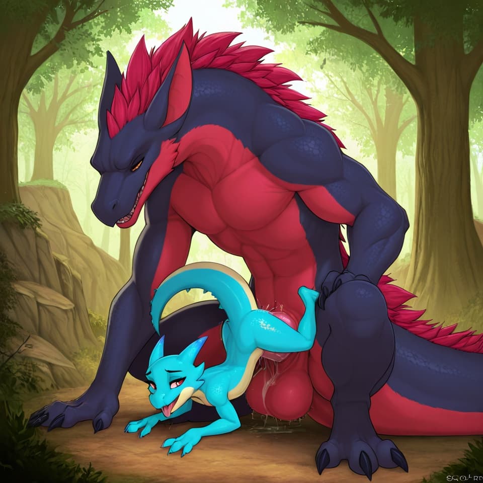 (Male wyvern big_penis (feral:1.3)), +(female kobold (feral:1.3)), male_penetrating, female_penetrated, fully_inside, larger_male, (extreme_size_difference:1.3), (extreme_penetration:1.3),