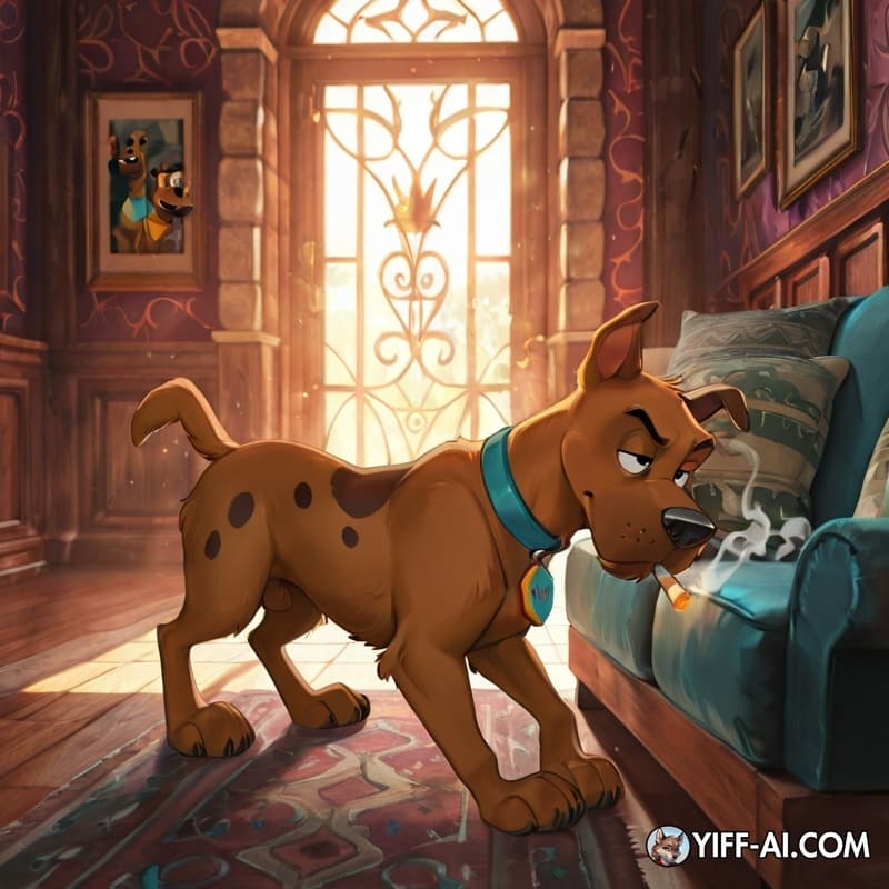 furry, dog, male/male, stoned, courage_the_cowardly_dog, Scooby, smoking_marijuana,
